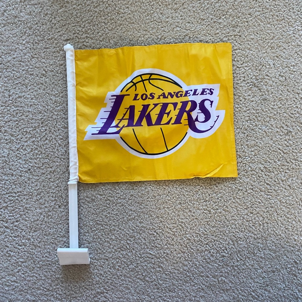 Brand New Lakers Car Flag